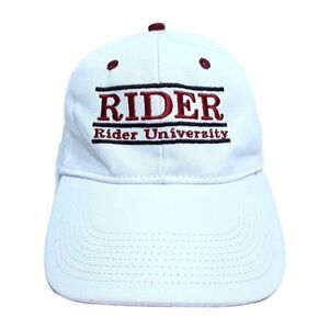 Rider University The Game Hat Cap White Red Snapback Retro Vintage